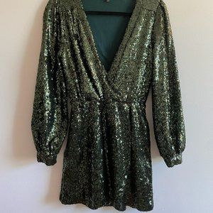 Green Sequin Dress - Lulus